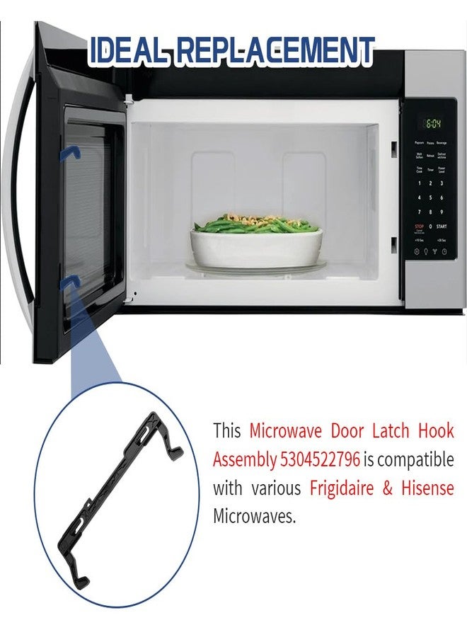 KOZHOM [Upgraded] 5304522796 Microwave Door Latch fit for Frigidaire/Hisense Microwaves, Replace AP6979662, PS12746282 - Image 2